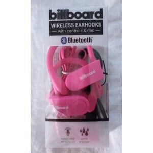 NEW Billboard Wireless Bluetooth Earhooks Headphones w/Controls + Hands Free Mic